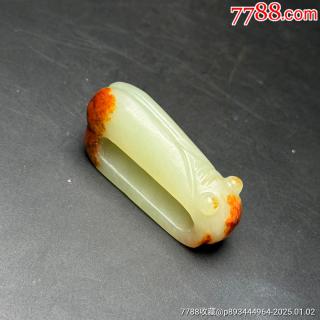 和田玉玉蝉腰带扣61