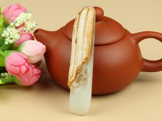 和田玉白玉挂件 重33.851克 【汇宝珠宝】